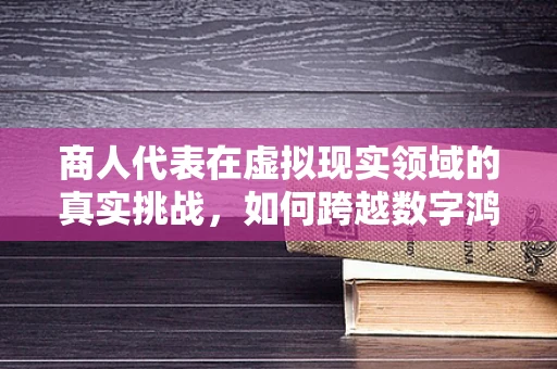 商人代表在虚拟现实领域的真实挑战，如何跨越数字鸿沟？